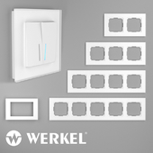 OM Glass frames for sockets and switches Werkel Favorit (white)