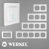 OM Glass frames for sockets and switches Werkel Favorit (white)