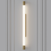 Solo Tube Wall Sconce Gold by Archxx