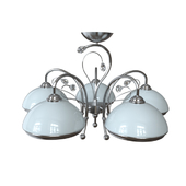 Ceiling chandelier 827 / 5pf-whitechrome Idlamp