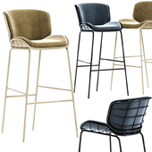 Contemporary Bar Chair Upholstered 02