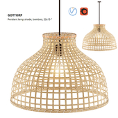 GOTTORP Pendant Lamp Shade, Bamboo, Ikea