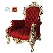Royal classic armchair 01