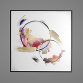 Abstract Circles Picture Frame