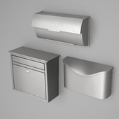 Set of 3 mailboxes