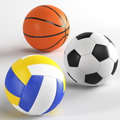 Three Sport Balls