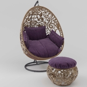 oval swing chair