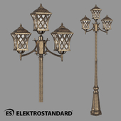 ОМ Уличный трехрожковый светильник на столбе Elektrostandard Cassiopeya F/3