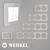 OM Glass frames for sockets and switches Werkel Favorit (smoky)