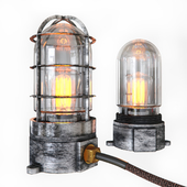 Настольная лампа Steampunk Cage Glass Edison Table lamp