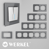 OM Glass frames for sockets and switches Werkel Favorit (gray)