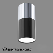 ОМ Накладной потолочный светильник Elektrostandard DLR028 6W 4200K хром/черный хром