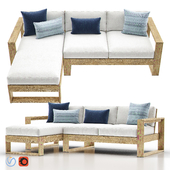 Portside Outdoor 2-Piece Chaise