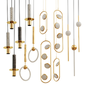 Set from suspendeds chandeliers  Lee Broom