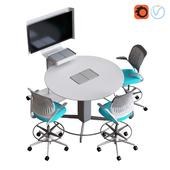 Steelcase - Media:Scape Mobile&Round Table