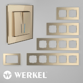 OM Glass frames for sockets and switches Werkel Favorit (champagne)