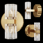 Restoration Hardware ARCACHON DOUBLE SCONCE Brass