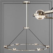 Restoration Hardware ECLATANT ROUND CHANDELIER 60 Nickel