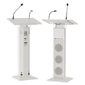 lectern amplifier conference tribune microphone stand