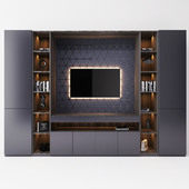 TV cabinet in the room
