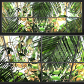 Stained-glass window "Tropics"