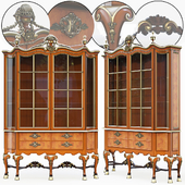 Showcase cabinet CABINET OF QUEEN ANNE STYLE