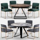 Atlante table and Gala chair - Calligaris