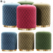 Modern pattern pouf