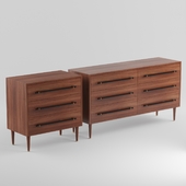 West Elm Benson 6-Drawer Dresser, Walnut