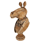 horse wood sculpt