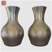 Vase antique vintage brass Europe 30 cm brand