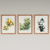 Set of paintings by Zeng Xiao Lian