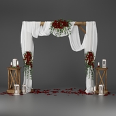 Wedding arch with flowers 3901