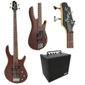 Cort Bass Guitar - İbanez Amplifier