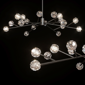 Restoration Hardware BOULE DE CRISTAL ROUND CHANDELIER 72 Black