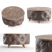 Modern Brown Round Coffee Table