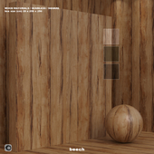 Material beech (seamless) wood - set 100