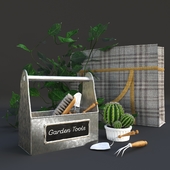 Garden tools. decor set
