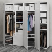 IKEA Wardrobe with 7 doors and 3 drawers OPHUS