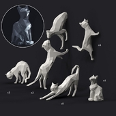 Sculpture Set "Cats"