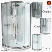Semicircular Shower enclosure Invena (90х90)