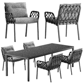 Solpuri caro chair soft table set