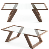 Glass Table With Wooden Legs
