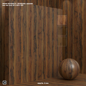 Material wood (seamless) apple tree, shisham - set 101