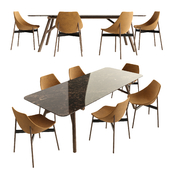 Pianca Maestro Table and Gamma Chair
