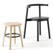 Solo chair and stool by Matiazzi