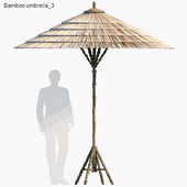 Bamboo umbrella tropical style 03