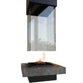 Contemporary fireplace