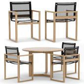 RH Outdoor Paloma round table-chair