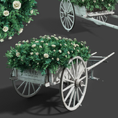 Телега с цветами / Cart with flowers